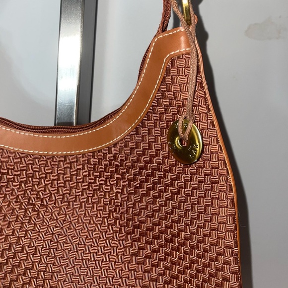 The Sak brown woven hobo shoulder bag tote purse EUC - Picture 2 of 10